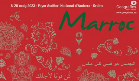 Cartell del cicle Geografies, a Ordino, centrat aquest 2023 en el Marroc