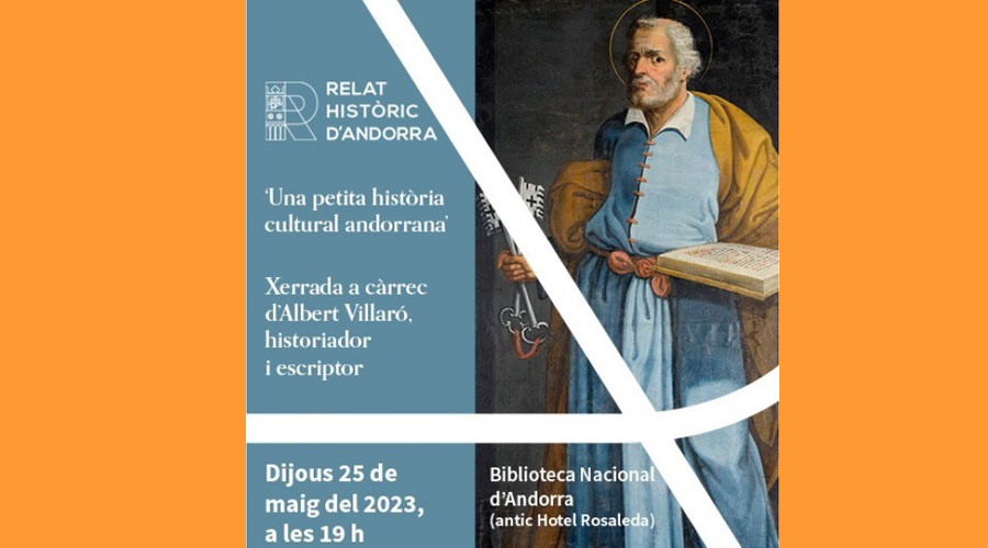 Cartell de la conferència d'Albert Villaró (Agenda.ad)