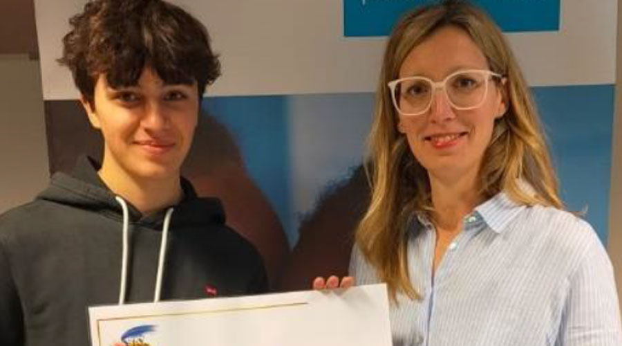 Jordi Roca, coorganitzador de l’Andorra Sax Fest i Míriam Moreno, Vicepresidenta d’Unicef Andorra (Unicef)