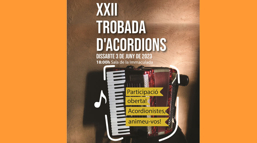 Cartell de la 22a Trobada de Joves Acordionistes de l'Alt Urgell (Aj. la Seu)