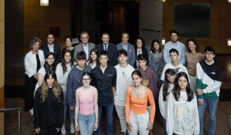 Els alumnes que han presentat els seus projectes a la III Jornada de l'Emprenedoria