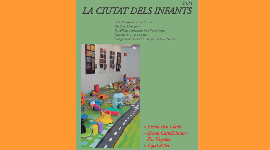 Cartell del treball "La ciutat dels infants" (Aj. la Seu)
