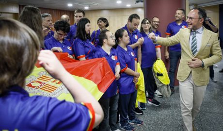 Recepció del Govern a la delegació dels Specials Olympics