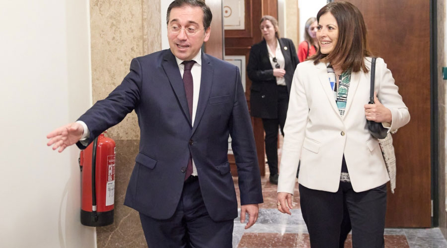 El ministre espanyol d’Exteriors, Unió Europea i Cooperació, José Manuel Albares amb la ministra Imma Tor (SFGA)