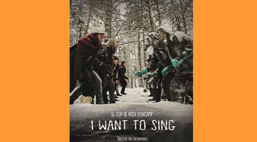 Cartell del videoclip I want to sing del Cor de Rock d'Encamp (Cor de Rock d'Encamp)