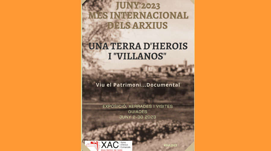 Cartell de la Setmana del Arxius a Lleida sobre el bandolerisme (Gencat.cat)