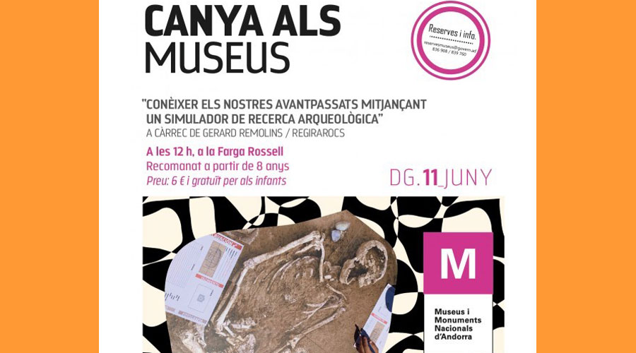 Cartell de l'activitat sobre arqueologia destinada a infants (MMNA)