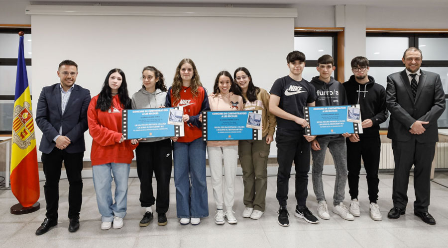 Alumnes de l’Escola Andorrana de segona ensenyança de Santa Coloma guanyen el concurs de curtmetratges a les escoles (SFGA)