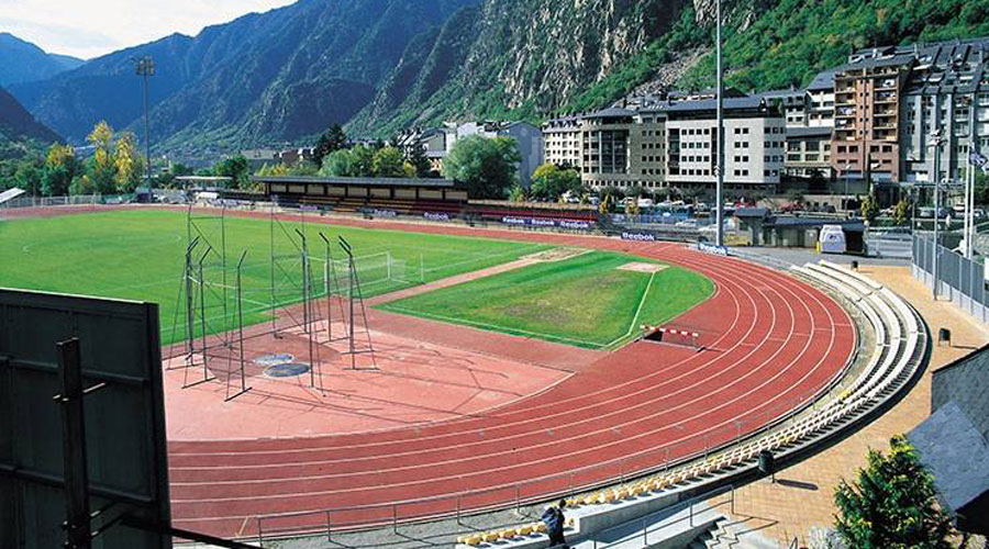L'Estadi Comunal Joan Samarra, a Andorra la Vella (Vist Andorra)