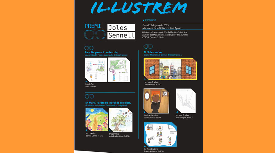 Cartell de l'exposició 'Il·lustrem', a la Biblioteca Sant Agustí de la Seu (RàdioSeu)