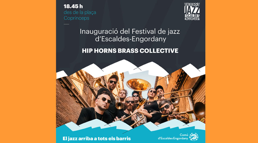 Cartell de la inauguració del 39è Festival de jazz d'Escaldes (comuee)