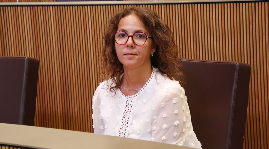 La presidenta del grup parlamentari socialdemòcrata, Judith Salazar (PS)