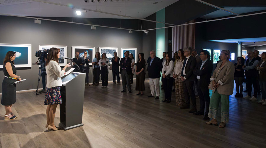 La ministra de Cultura, Joventut i Esports, Mònica Bonell, durant la inauguració (SFGA)