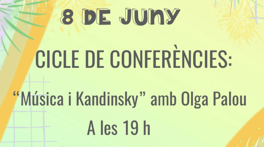 Cartell de la xerrada "Música i Kandinsky" (MCTA)