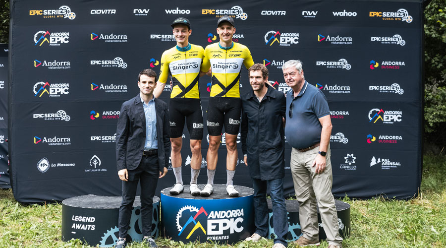 Els guanyadors de la 1a etapa en categoria masculina (Carles Iturbe)