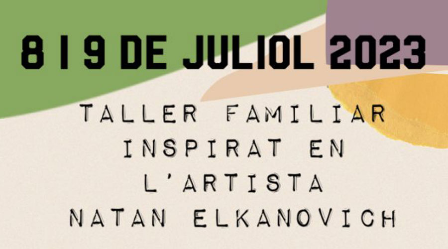 Cartell anunciant el taller familiar al museu (MCTA)