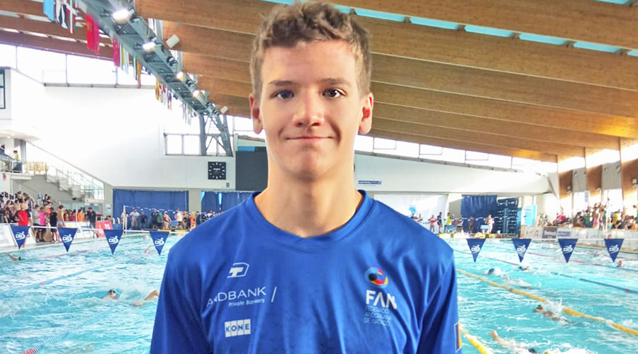 El nedador andorrà, Max Suárez (FAN)