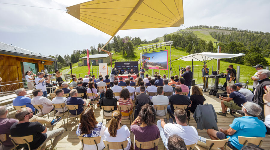 Imatge de la presentació de la Copa del Món UCI de BTT 2023 a Pal Arinsal (Pal Arinsal MTB World Cup)