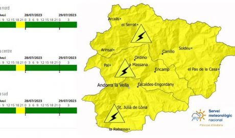 Avís groc per tempestes
