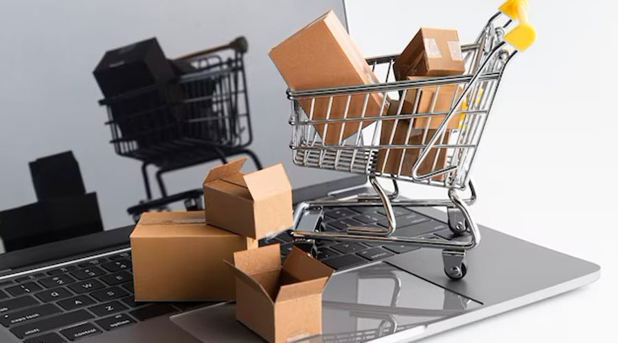 Imatge que representa el comerç electrònic (freepik)