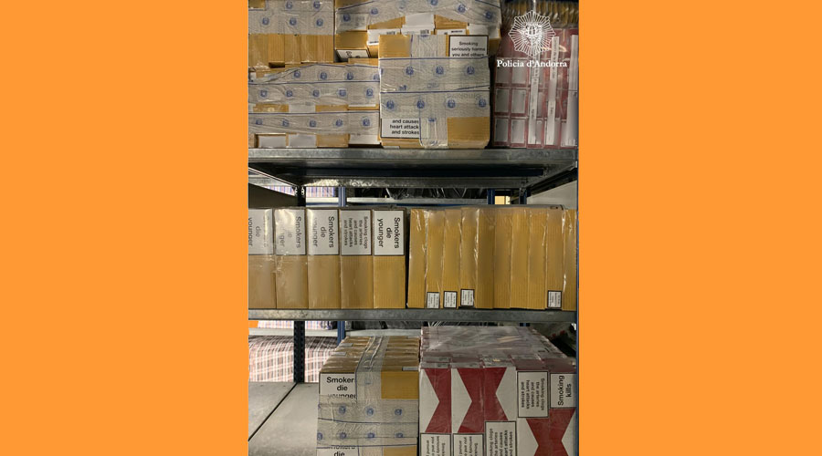 El tabac de contraban intervingut per la Policia (Policia d'Andorra)