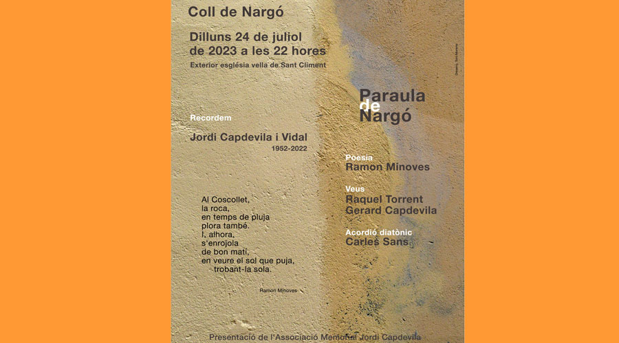 Cartell de la presentació oficial de Memorial Jordi Capdevila (RàdioSeu)