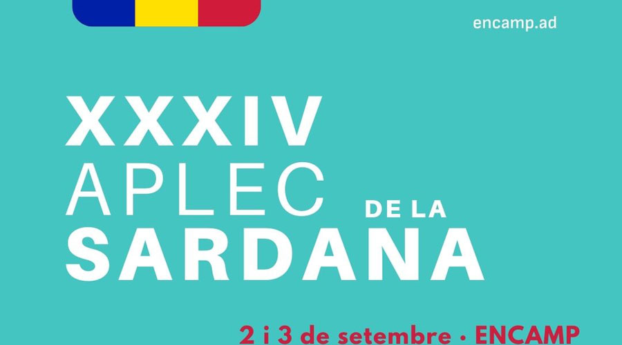 Cartell del XXXIV Aplec de la Sardana a Encamp (Comú)