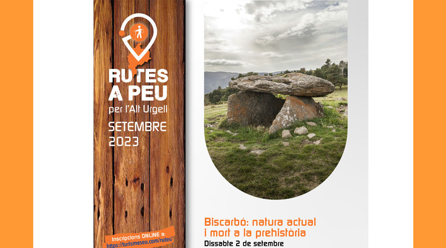 Cartell de la sortida guiada a Biscarbó (Aj. la Seu)