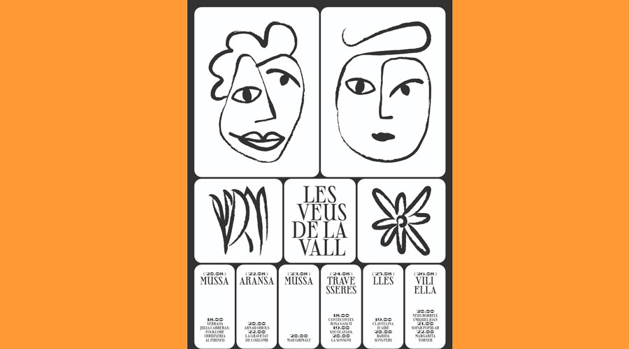 Cartell del cicle cultural 'Les veus de la Vall' (RàdioSeu)