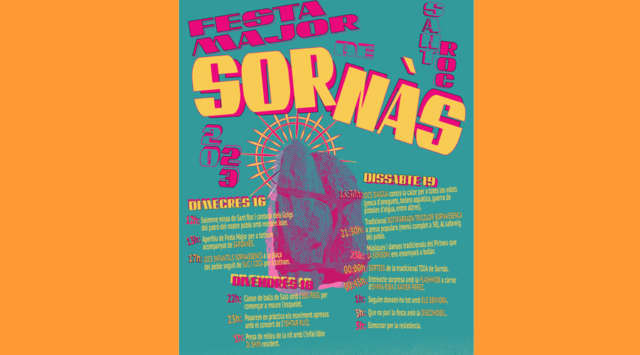Cartell de la festa major de Sornàs (Clara Font)