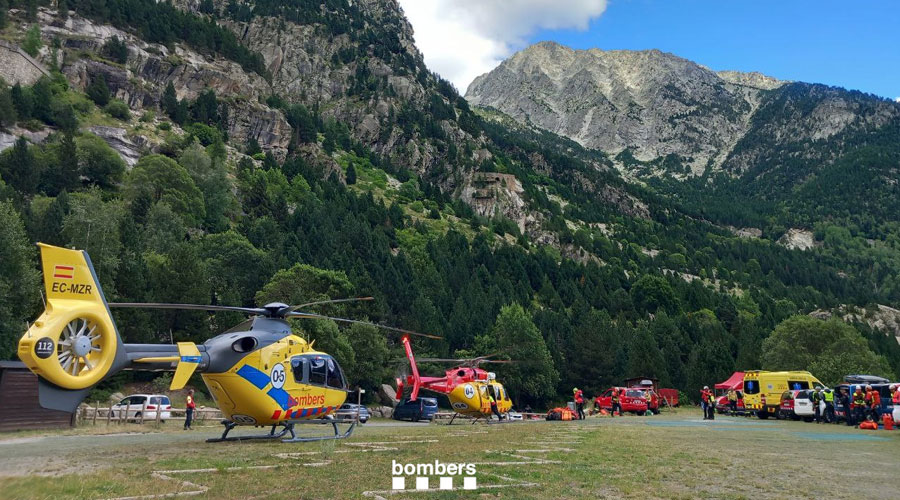 Dispositiu de recerca de l'excursionista desaparegut a la Vall de Boí