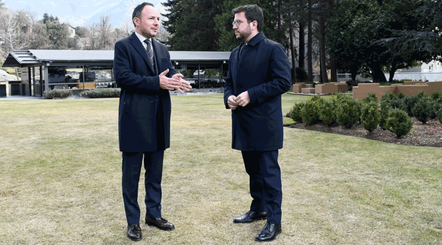 Xavier Espot i Pere Aragonès en una trobada anterior (SFGA)