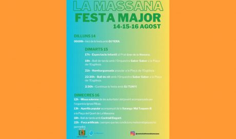 Cartell de la festa major de la Massana