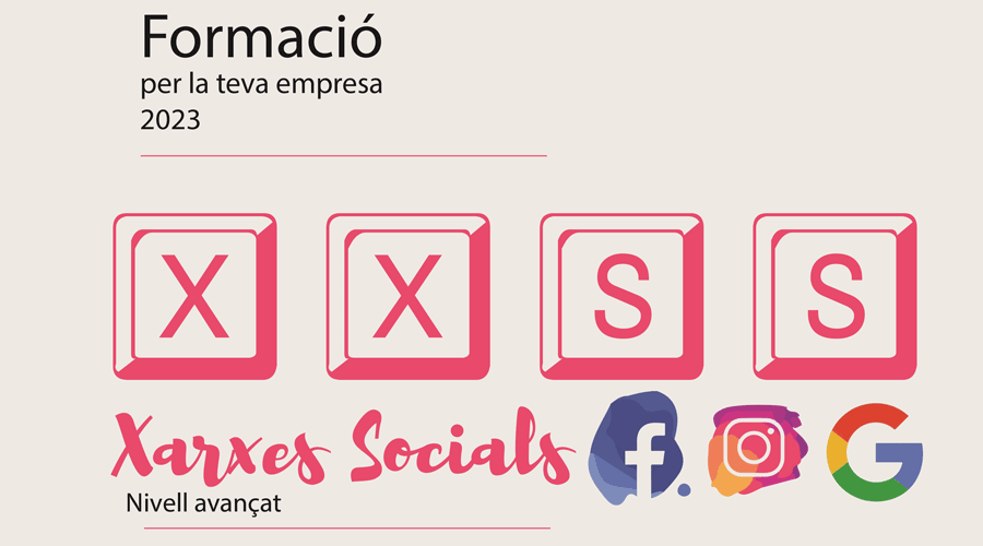 Cartell de la formació adreçada a empreses sobre xarxes socials (Aj. la Seu)