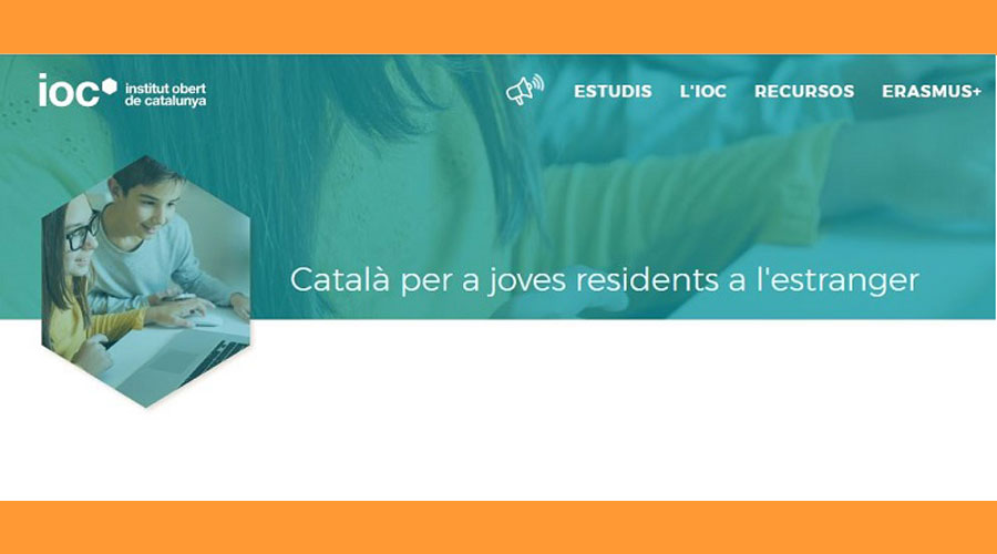 Cartell anunciant l'ensenyament en català a l'exterior (Govern.cat)