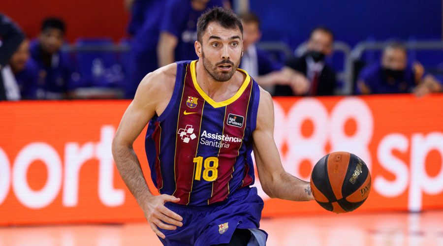 Pierre Oriola quan era jugador del Barça de bàsquet (Basketnews.com)