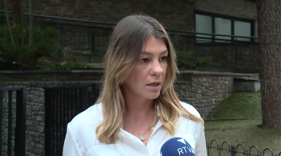 La presidenta de l'Associació d'Ucraïnesos, Anastasia Kravets (ATV)