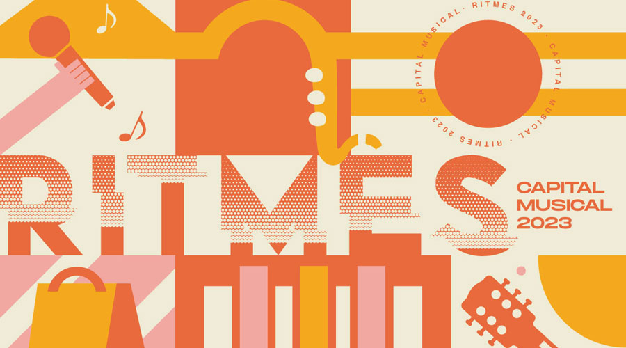 Cartell del cicle "Ritmes, capital musical" (Comú d'Andorra la Vella)