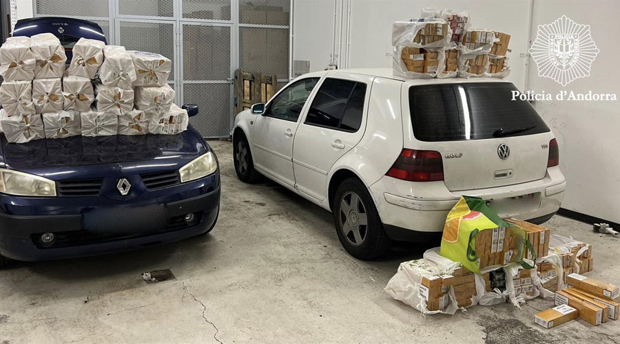 Tabac de contraban intervingut aquest cap de setmana al Pas (Policia d'Andorra)