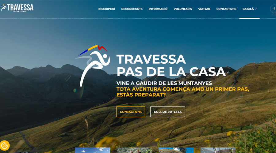 Captura de pantalla de la web de la Travessa del Pas de la Casa