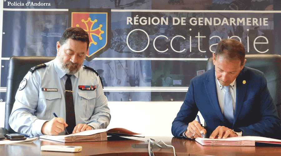 Charles Bourillon i Bruno Lasne (Policia d'Andorra)