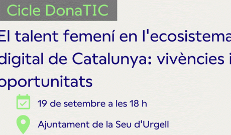 Cartell de la jornada DonaTIC a la Seu d'Urgell