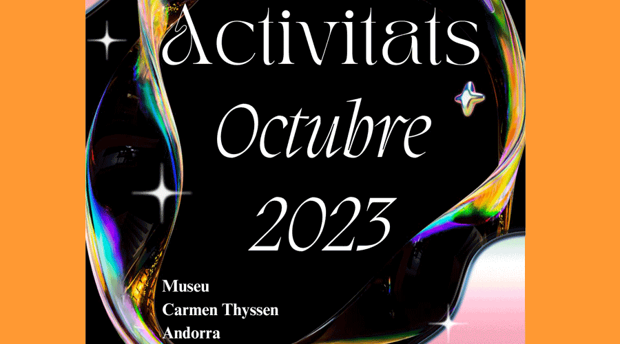 Cartell de l'MCTA anunciant les activitats d'octubre (museu)
