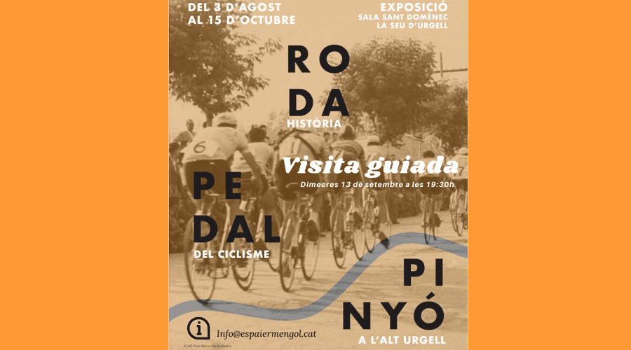 Cartell de l'exposició “Roda, Pedal i Pinyó. Història del ciclisme a l’Alt Urgell” (Aj. la Seu)