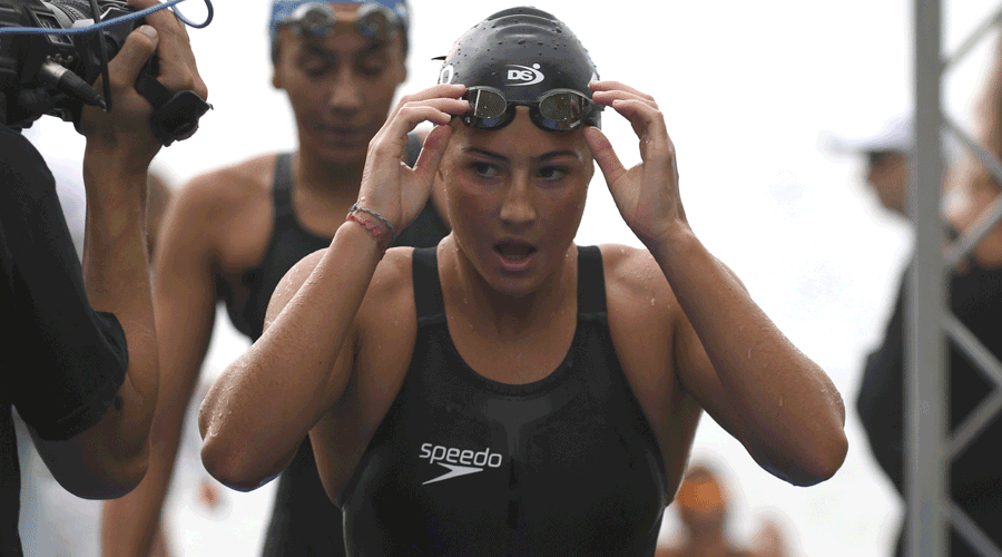 La nedadora andorrana, Alexandra Mejia (Barbut Fotògraf, per cortesia del Club Natació Banyoles)