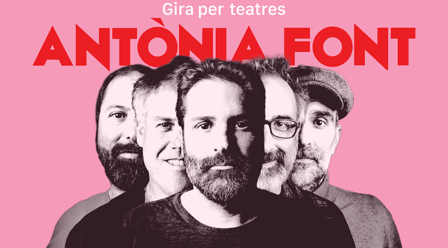 Cartell de "Gira per teatres" d'Antònia Font