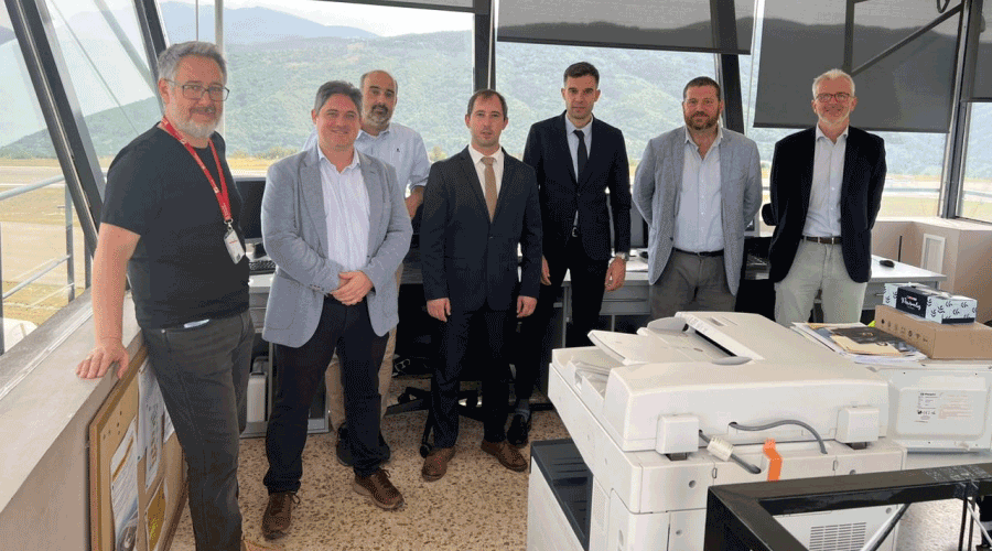 Representants de la Comissió Mixta per a la Gestió, l’Explotació i la Promoció de l’Aeroport d’Andorra – La Seu d’Urgell (SFGA)