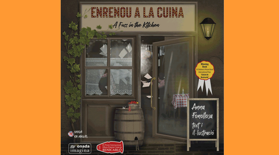 Coberta del llibre infantil "Enrenou a la cuina"