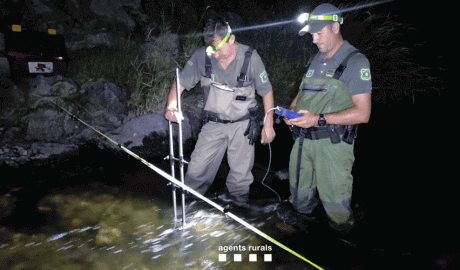 Campanya de mesurament de cabals al riu Segre, al tram entre Puigcerdà i la Seu d'Urgell