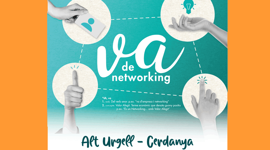 Cartell de l'activitat "Va de Networking Alt Urgell - Cerdanya (CCAU)